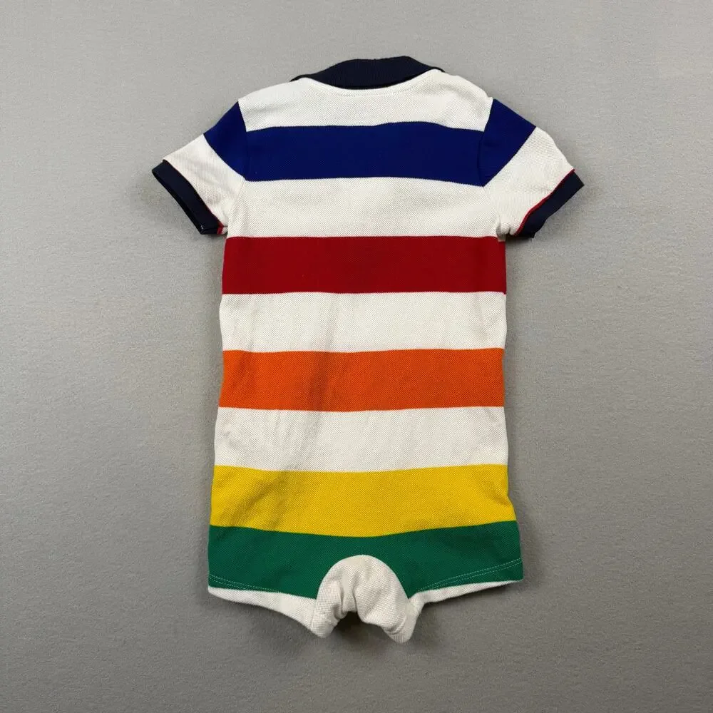 Ralph Lauren Baby Striped Rugby Romper 12months